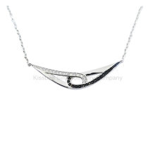 925 Silver Jewelry, Plated Jewellery Necklace (KN3062WB)